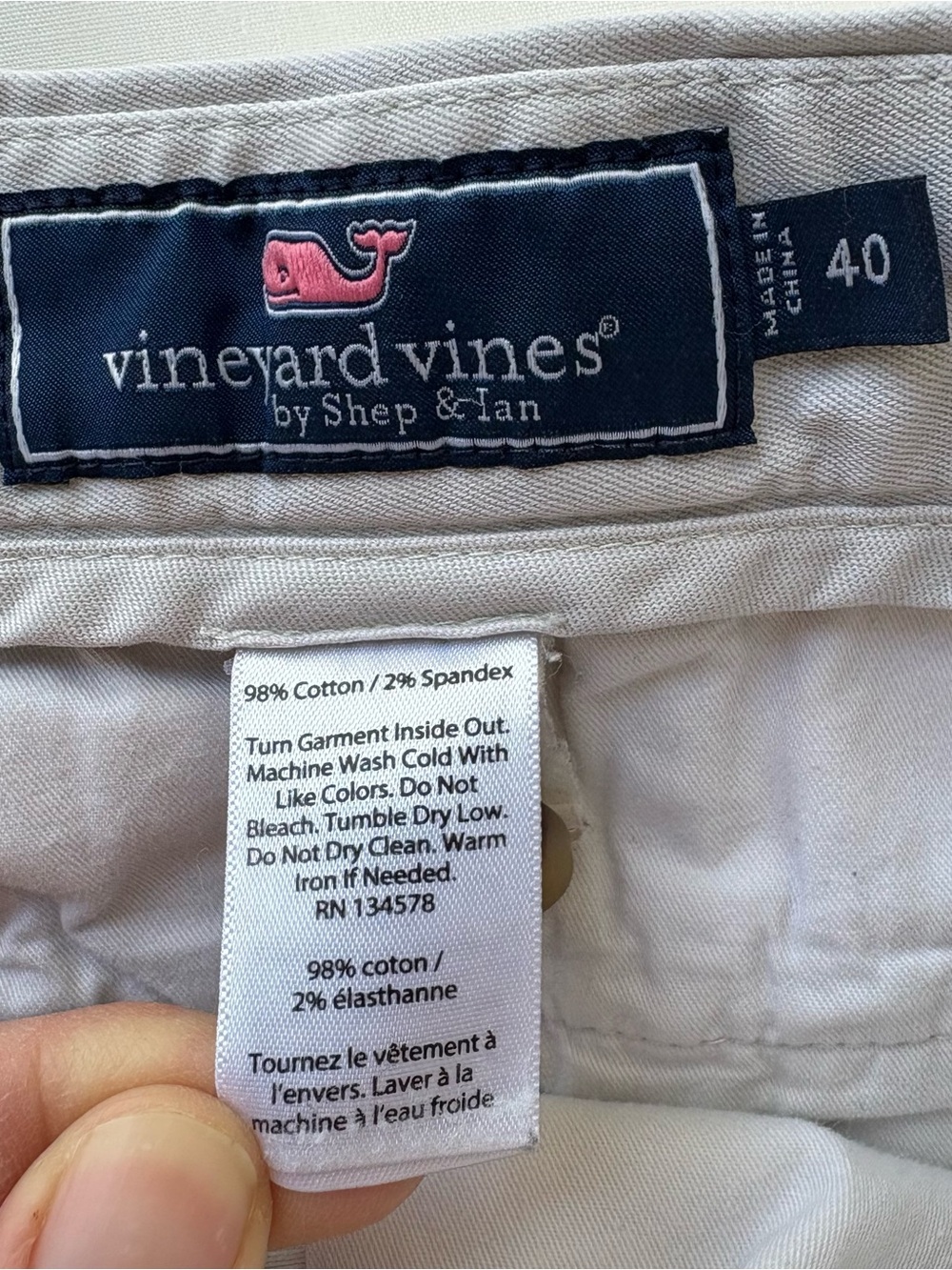 Vineyard Vines Breaker Shorts American Flag Whale Size 40 - Picture 5 of 7
